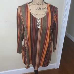 Cocomo Woman shimmer top 1X